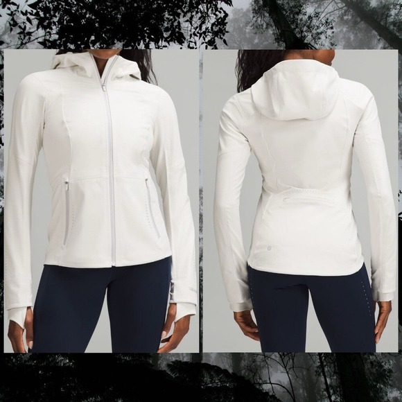 Lululemon Womens Cross Chill Performance Jacket Coat bone size XL NWT - Picture 10 of 11